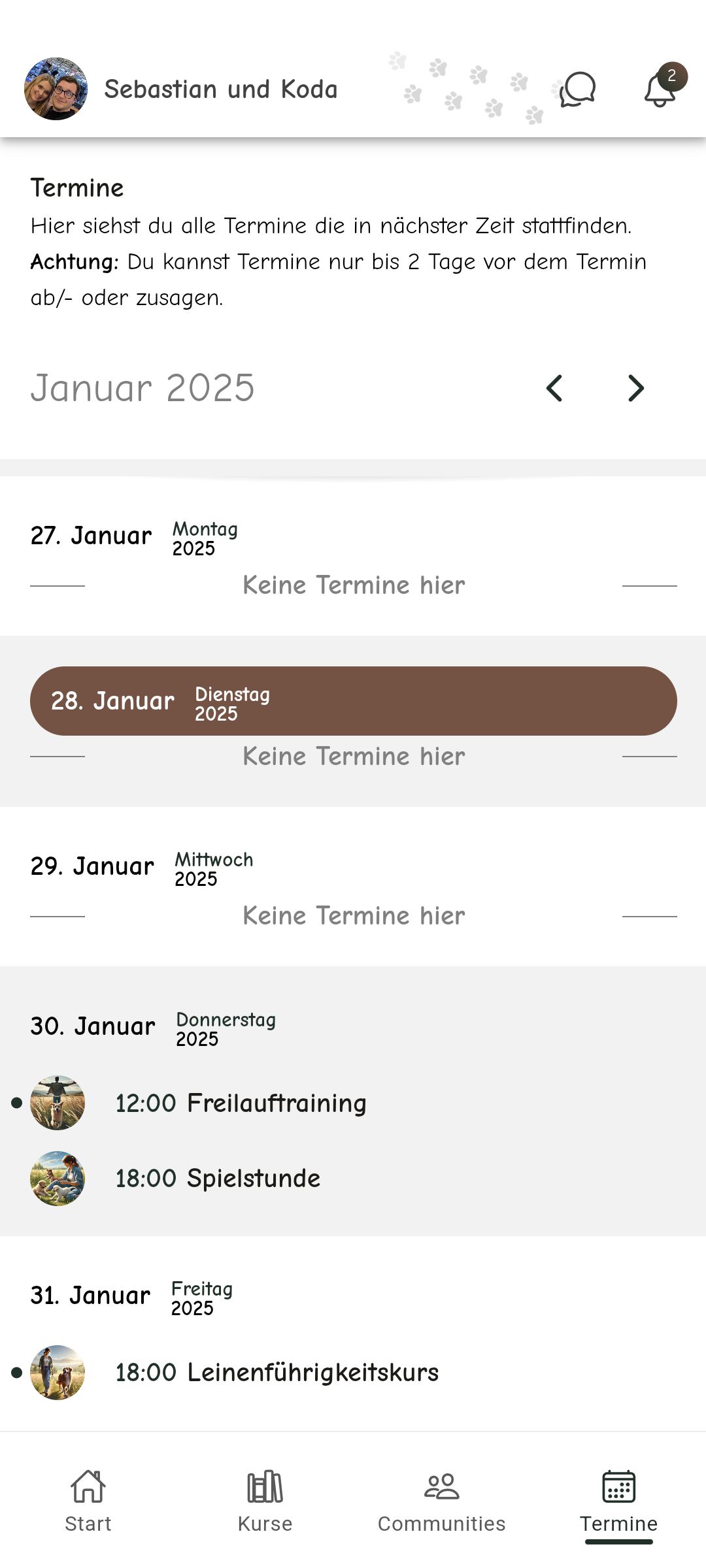 Herzenshunde App - Chat
