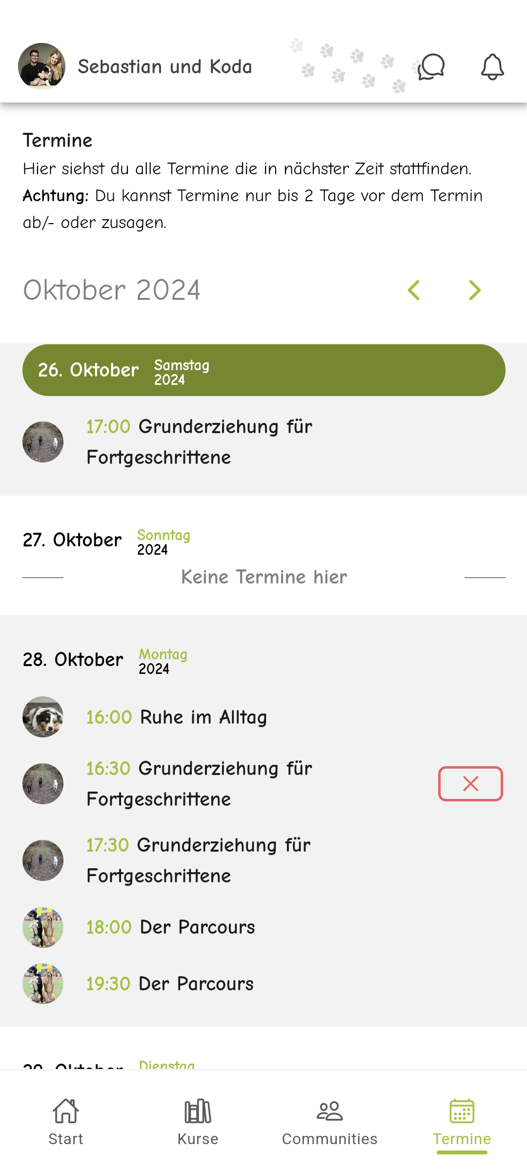 Top Dogs App - Additional Features